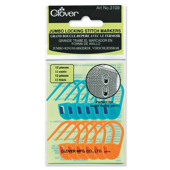 Clover Jumbo Locking Stitch Markers