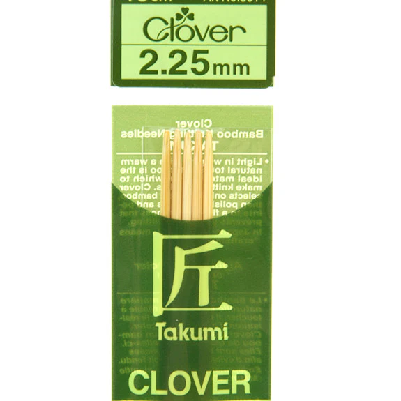 Clover Takumi Bamboo Knitting Needles - 2.25mm - 5pk - Image 2