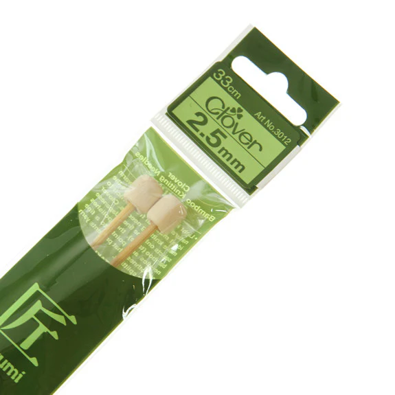 Clover Takumi Bamboo Knitting Needles - 2.5mm - 2pk
