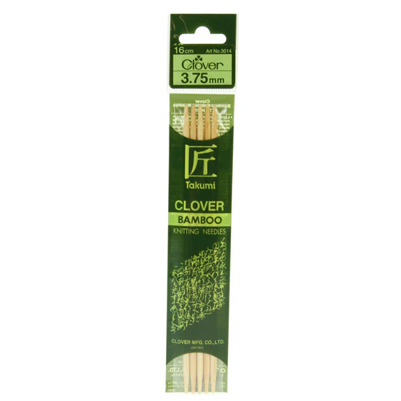Clover Takumi Bamboo Knitting Needles - 3.75mm - 5pk