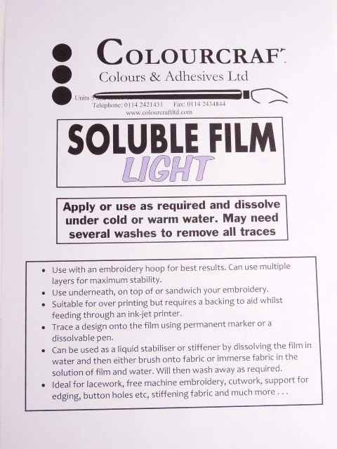 Cold Water Soluble Film - Image 2