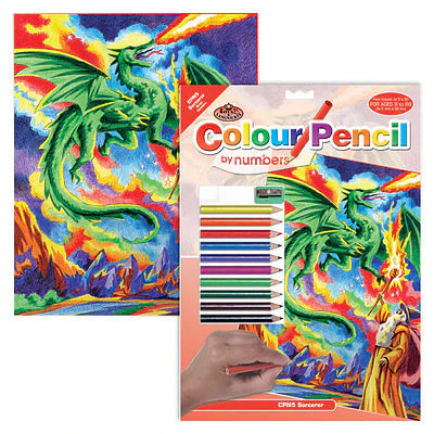 Colour Pencil By Numbers - Sorcerer