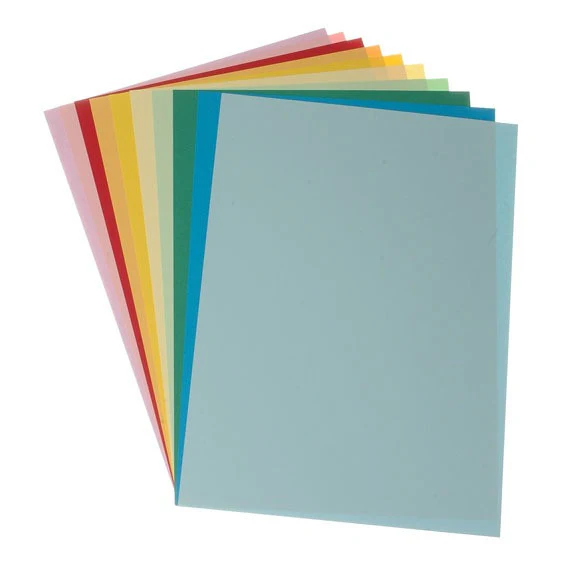 Coloured Card A4 Asst - 10 Pk