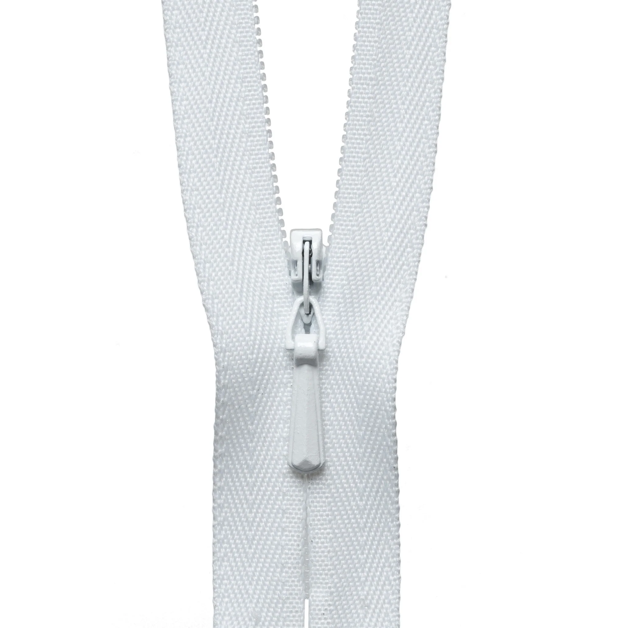Concealed Zip - 56cm - White