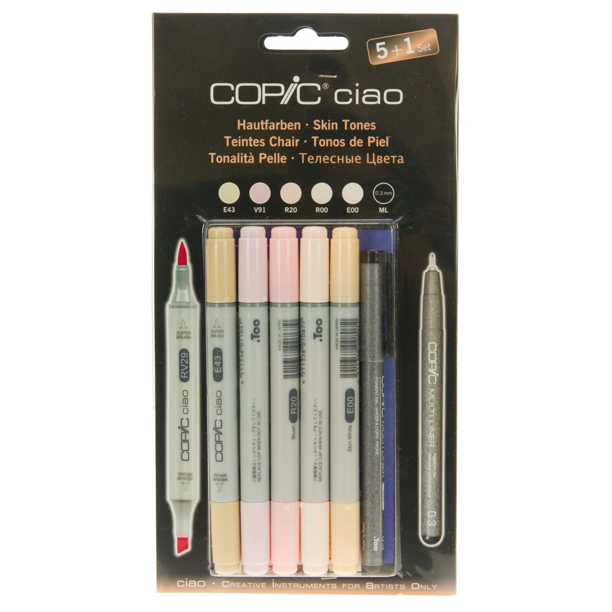 Copic Ciao 5+1 Skin Tones