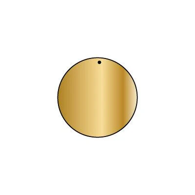 Copper Blank CB09 32 mm Round Pierced 10 Pk