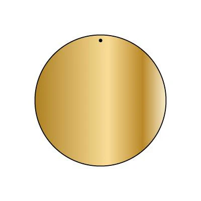 Copper Blank CB11 50 mm Round Pendant Pack of 5