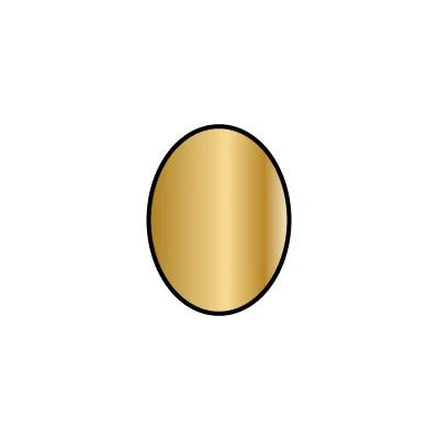 Copper Blank CB16 25 x 19 mm Oval Pack of 10