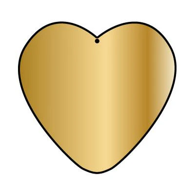 Copper Blank CB75 38 mm Heart Pendant Pack of 5