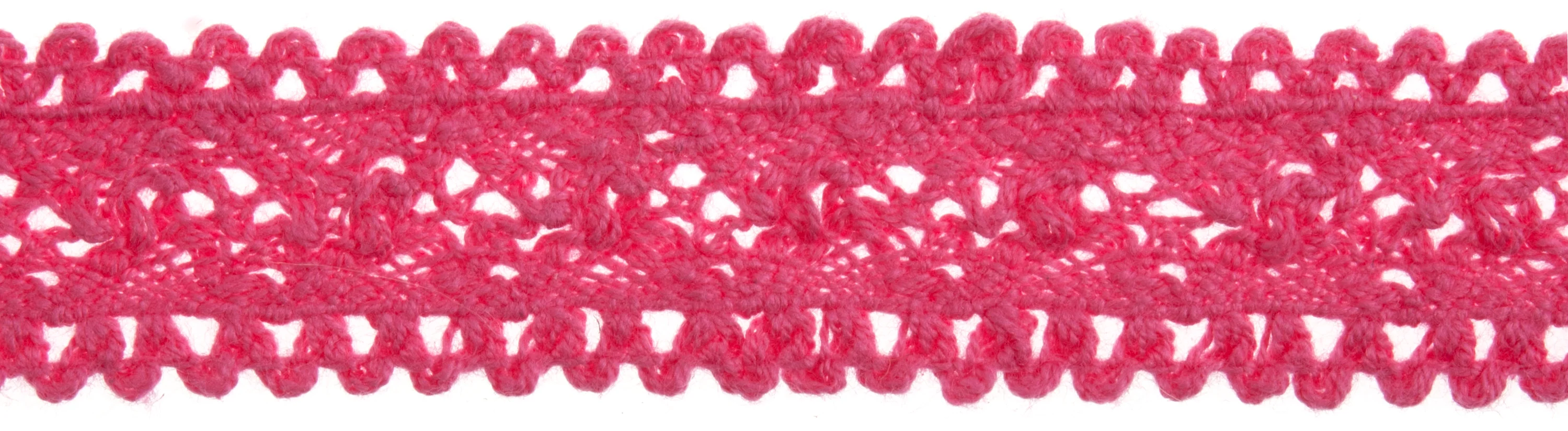 Cotton Lace - 4m x 18mm - Fuchsia