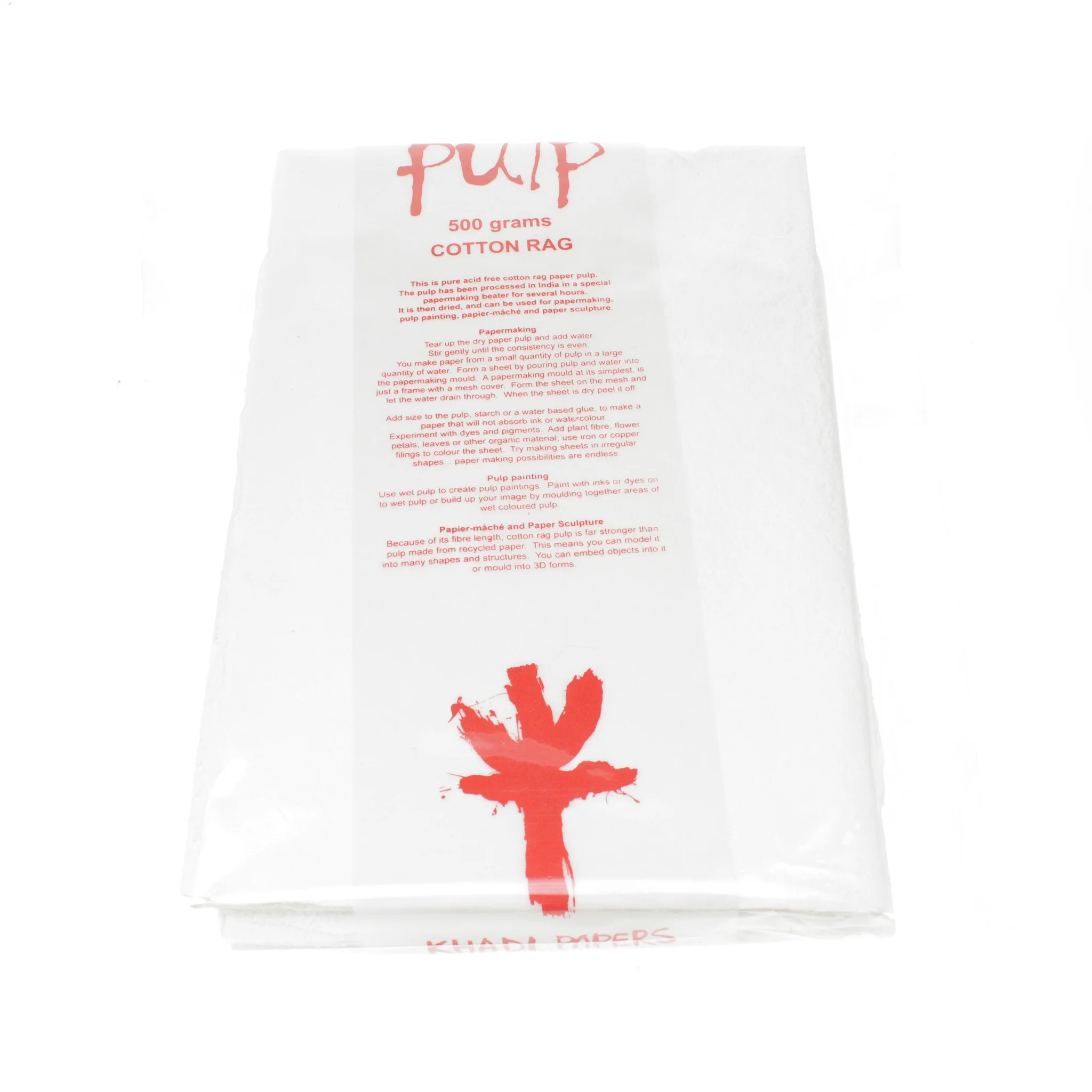Cotton Rag Pulp 500g Pack