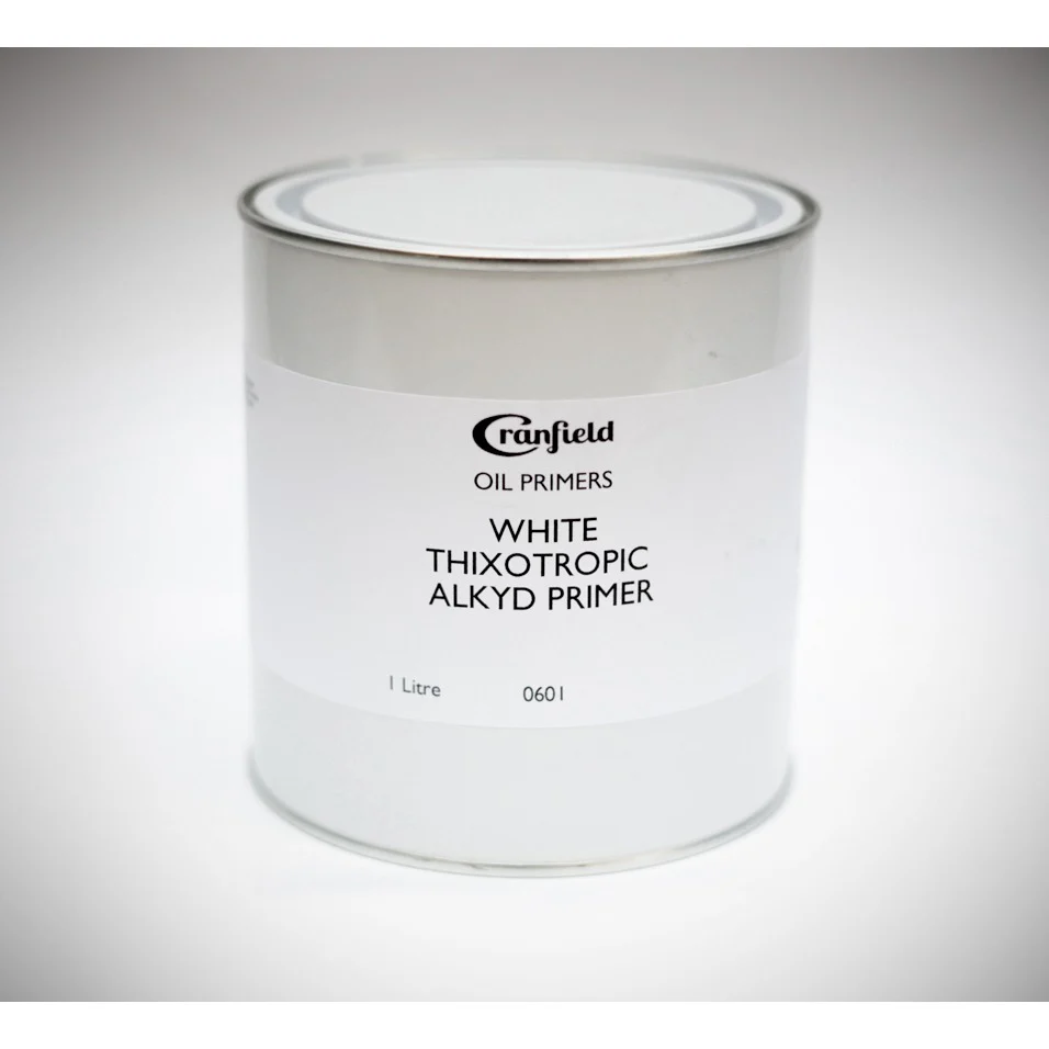 Cranfield White Thixotropic Alkyd Oil Primer 2.5 Litre Tin