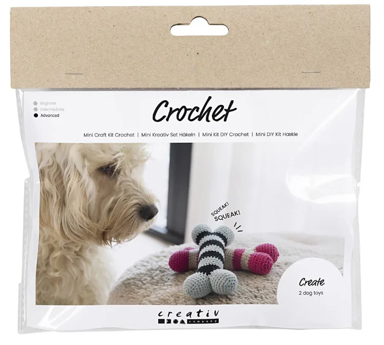 Mini Craft Kit: Crochet Dog Bone