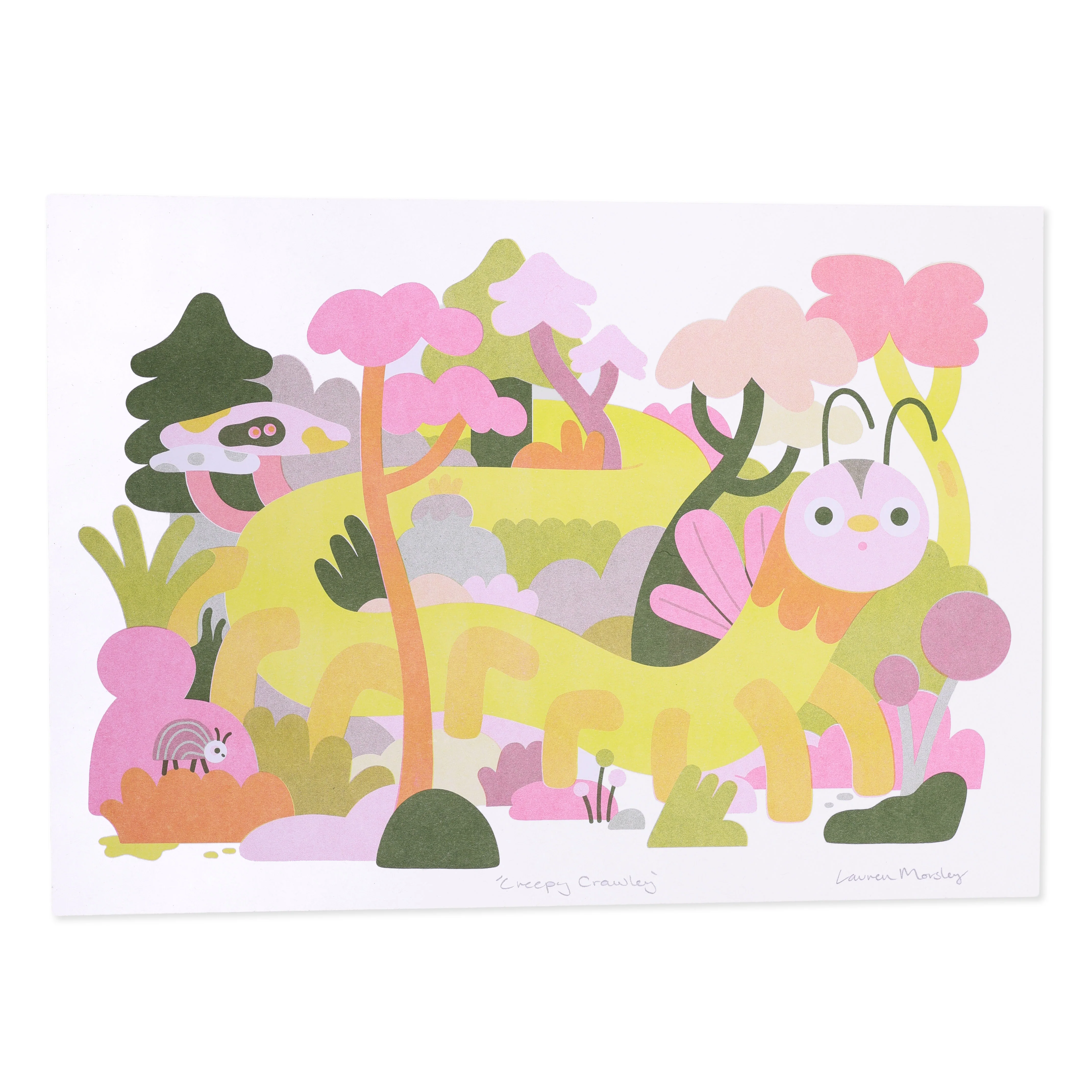 Creepy Crawly A3 Risograph Print