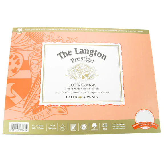 Langton Prestige Watercolour Pad Hot Pressed Block - Image 3