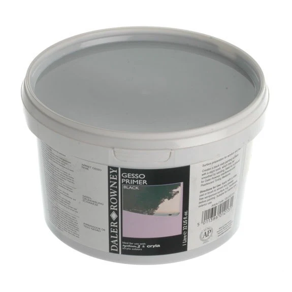 Daler Rowney Black Gesso Primer - Image 3