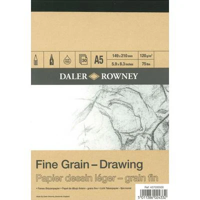 Fine Grain Drawing Pad Cartridge Paper A5 120gsm