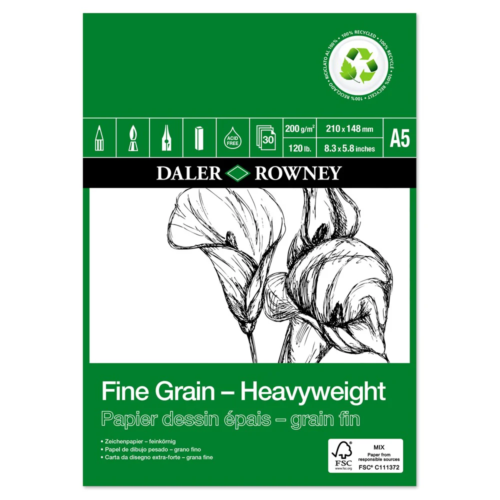 Fine Grain Eco Heavyweight Pad A5
