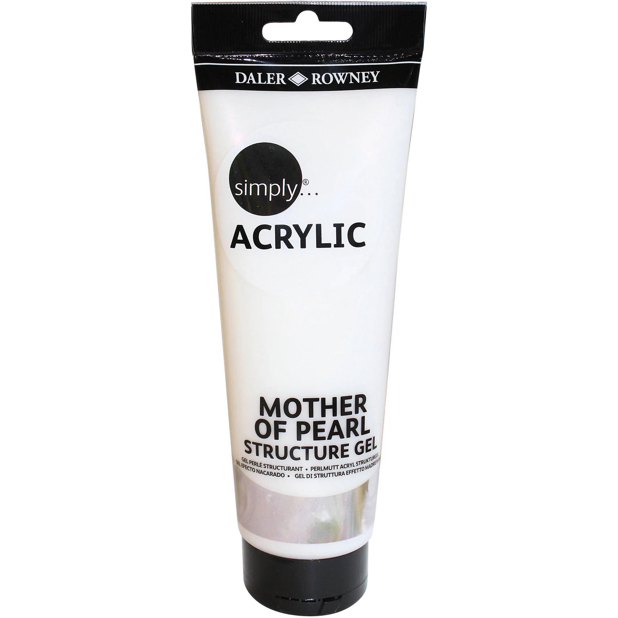 Simply Mother Of Pearl Structure Gel Acrylic Medium 250ml