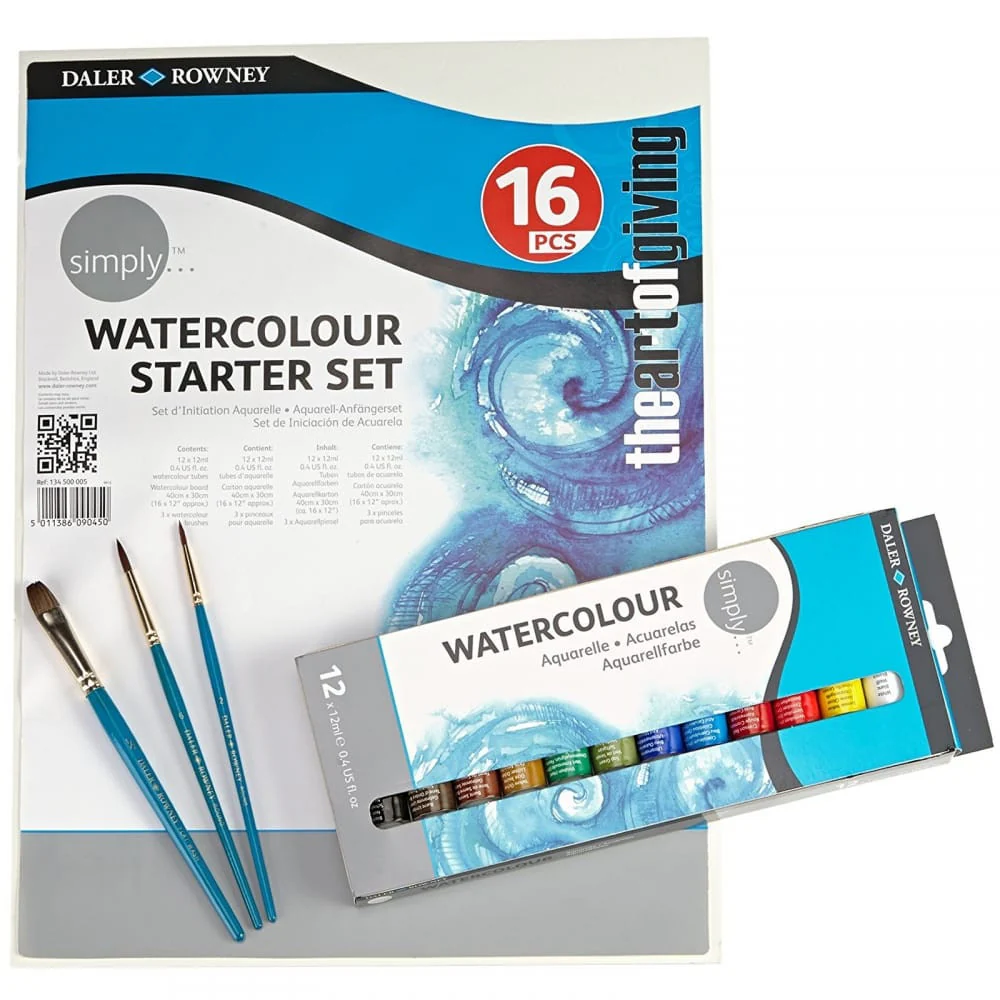 Simply Watercolour Paint Starter Set 16pk