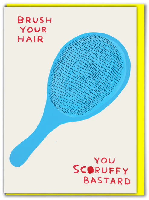 David Shrigley Card – Brush Your Hair