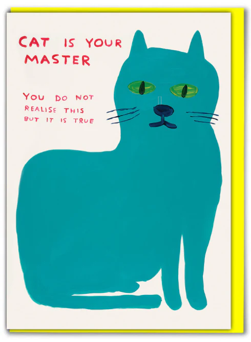 David Shrigley Card – Cat Master
