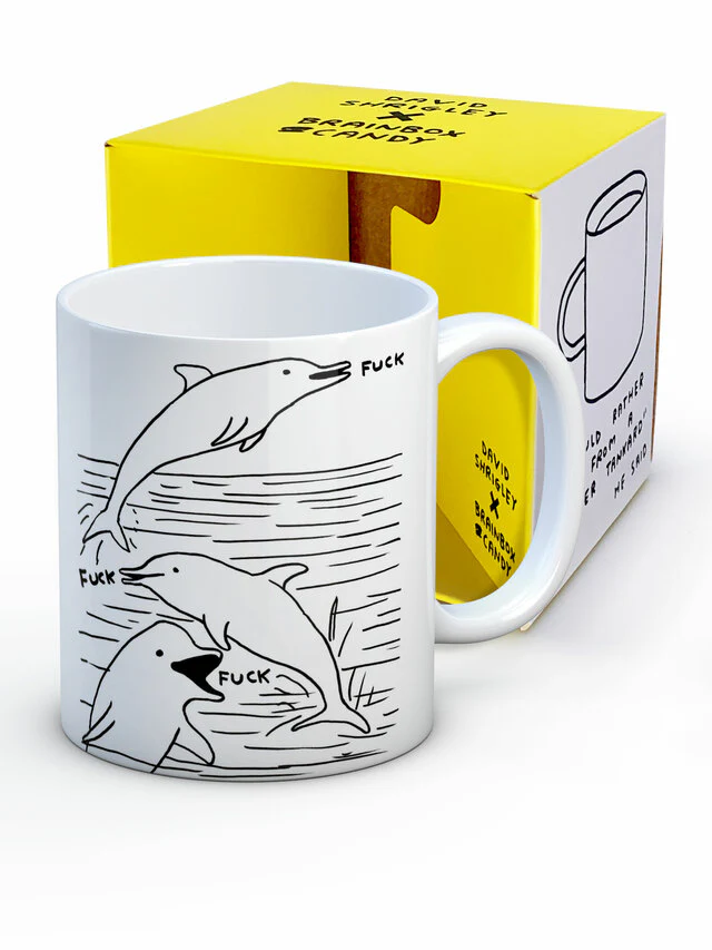 David Shrigley Mug – Dolphin
