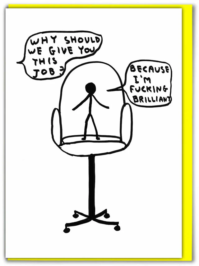 David Shrigley Card – I'm Brilliant