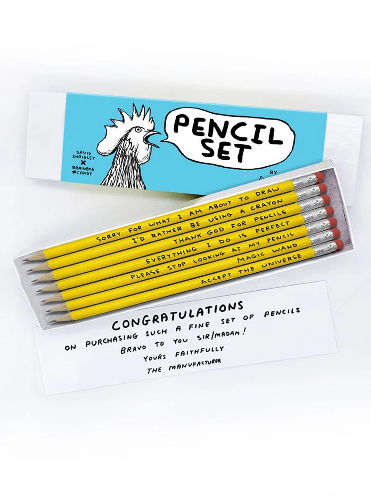 David Shrigley Pencil Set – Set 3