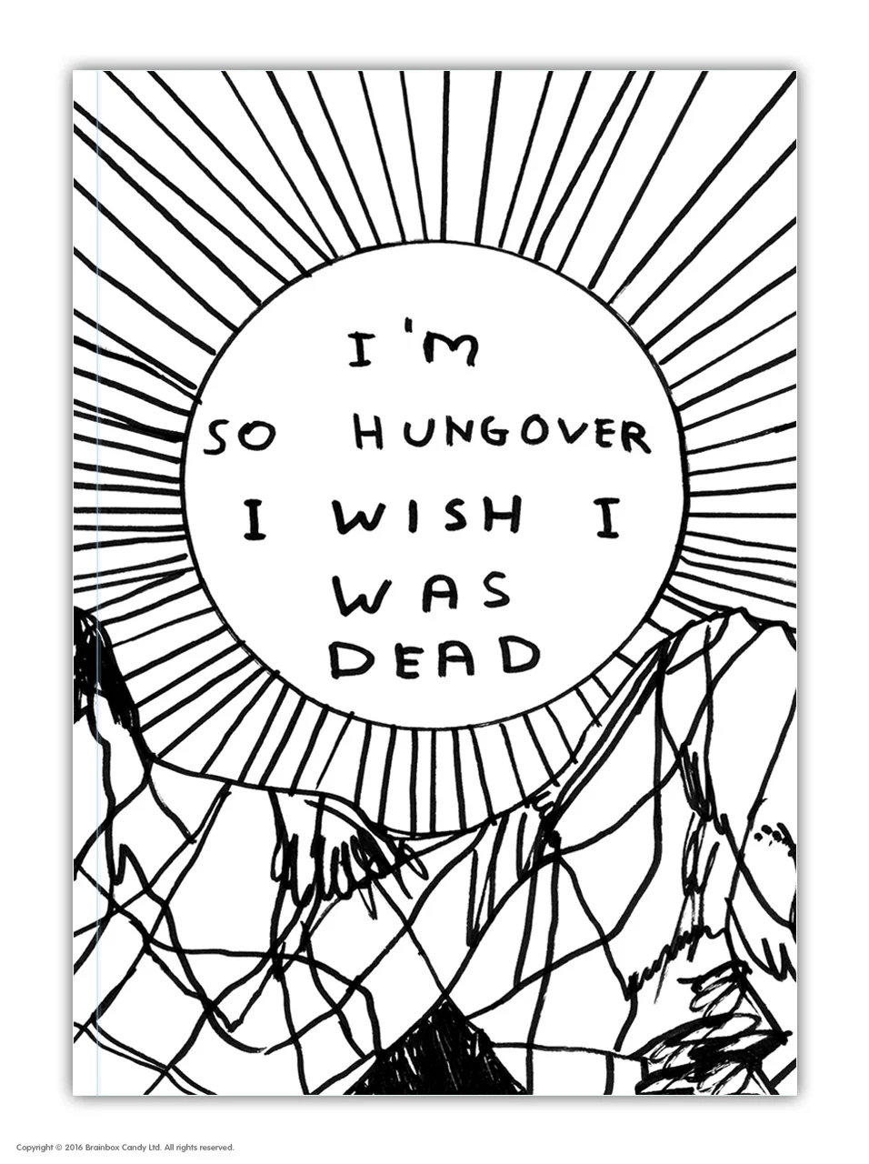 David Shrigley A6 Notebook – So Hungover