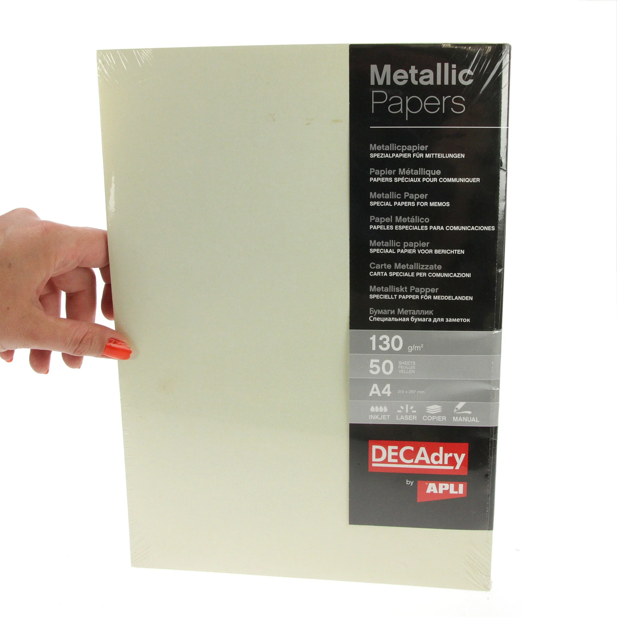 DECAdry Champagne Metallic Paper 50pk - Image 2