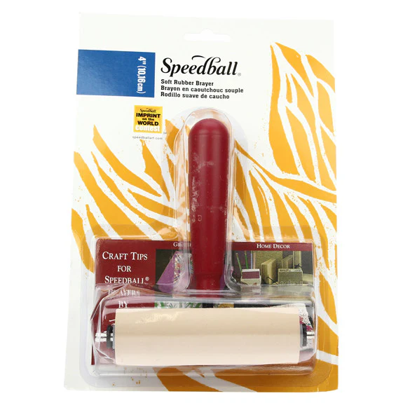 Speedball Deluxe Soft Rubber Brayer 4"