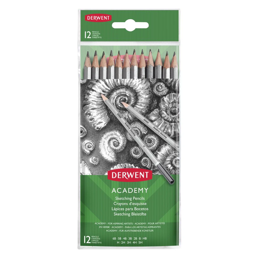 Derwent 12pk Academy Sketching Wallet