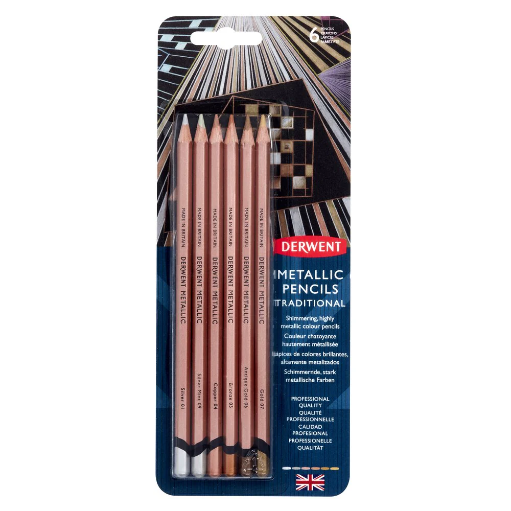Derwent 6pk Metallic Pencils