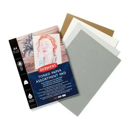 Derwent A4 Toned Paper Assortment Pad