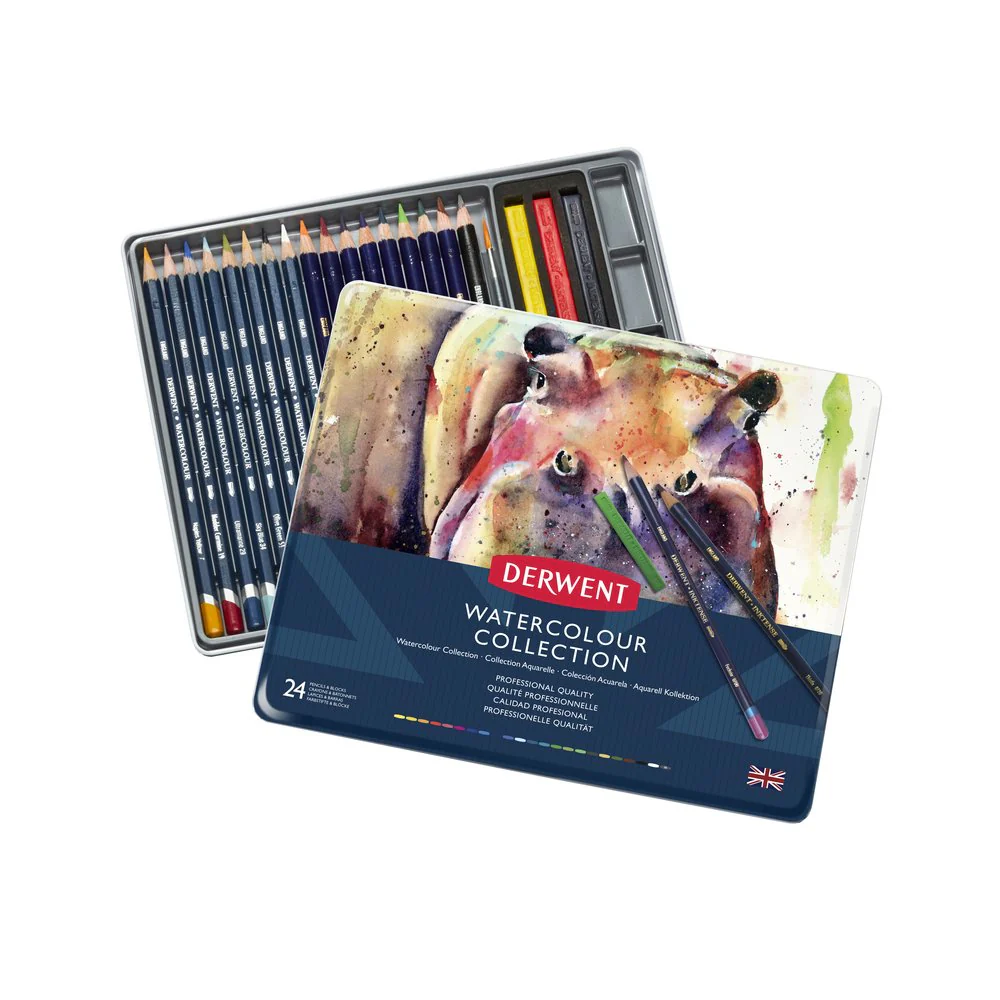 Derwent Watercolour Collection Tin Set