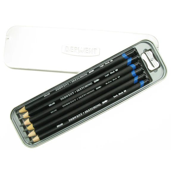 Derwent 6 Watersoluble Sketching Tin Set - Image 2