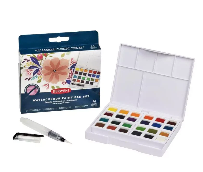 Derwent 24 Watercolour Paint Pan Set