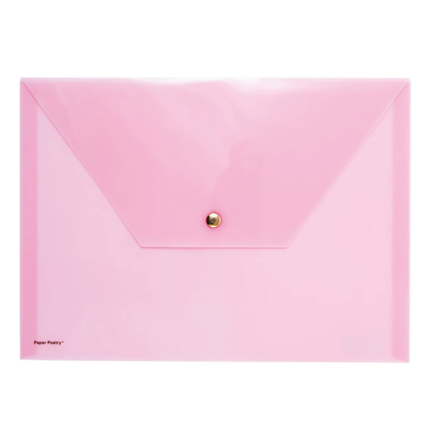 Paper Poetry A4 Document Folder Pink