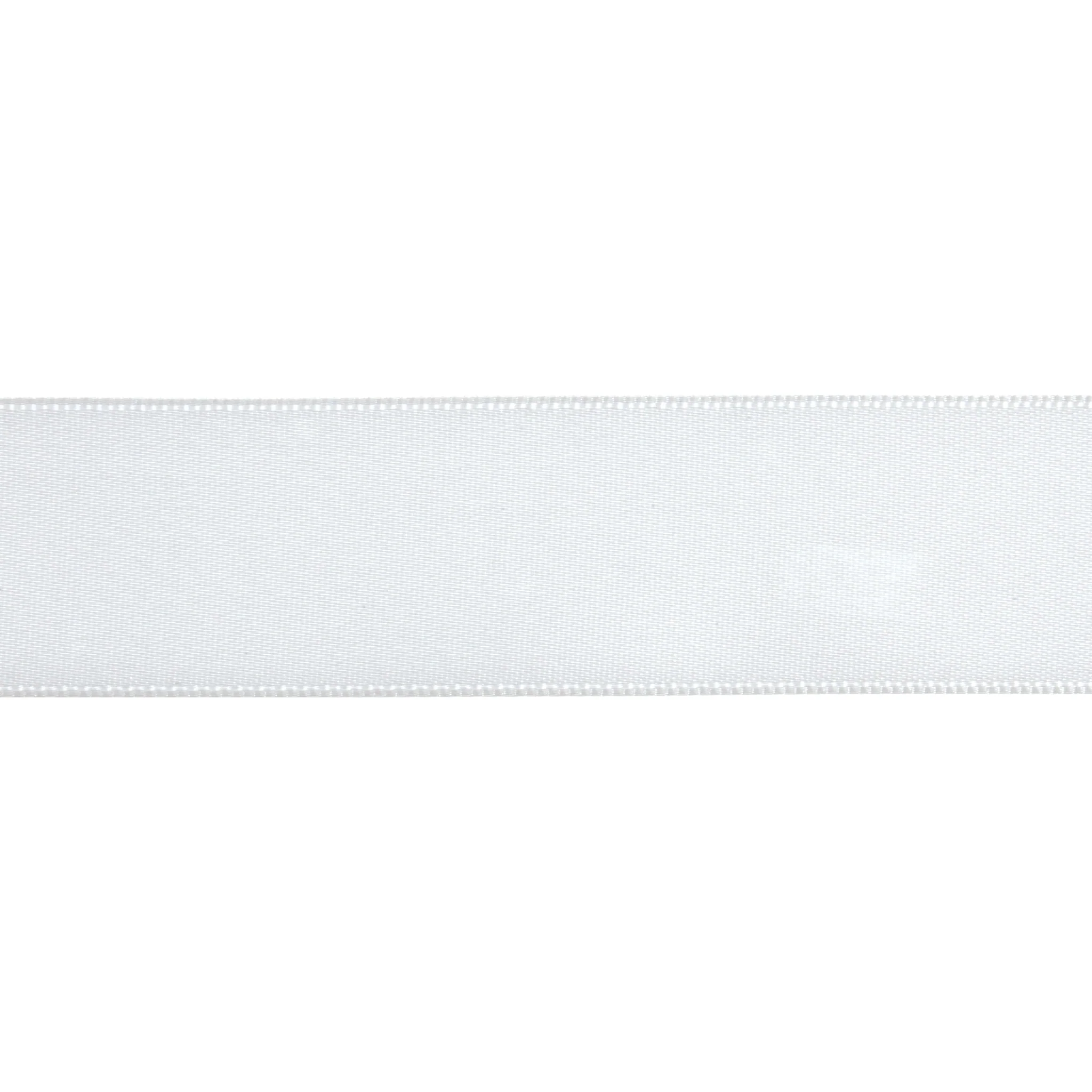 Double-Face Satin - 5m x 24mm - White