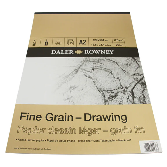Fine Grain Drawing Pad Cartridge Paper A2 120gsm