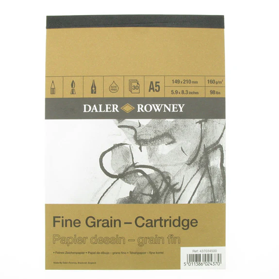 Fine Grain Drawing Pad Cartridge Paper A5 160gsm
