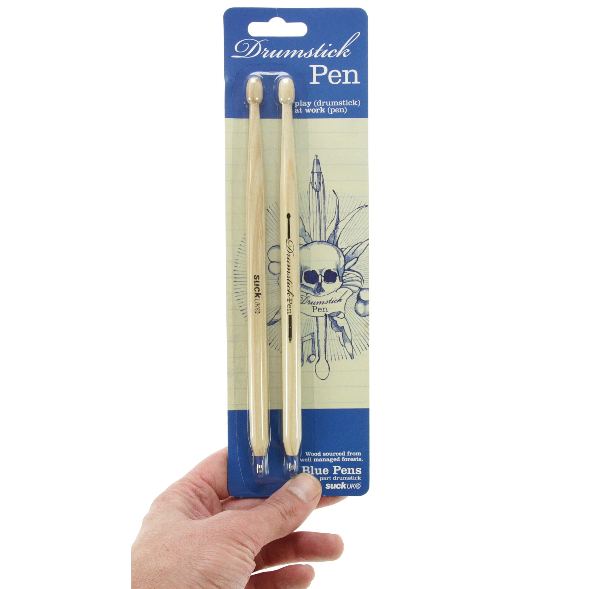 Drumstick Pen Blue - Image 2