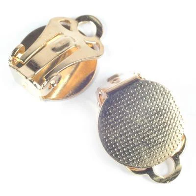 Ear Clips No7D Gilt - 12 Pairs