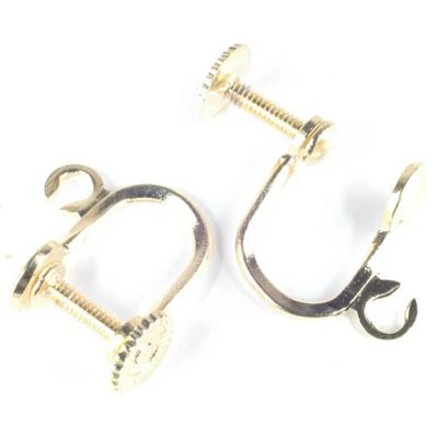 Ear Screws No13 Gilt - 12 Pairs