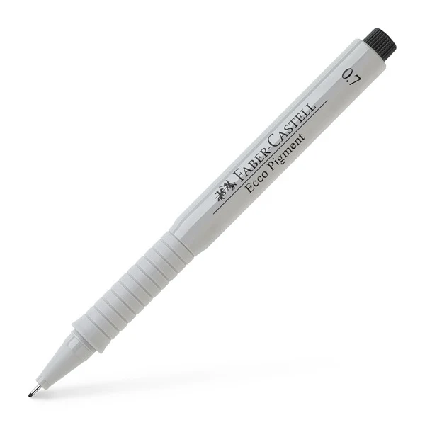 Ecco Pigment Fibre Tip Pen 0.7mm Black