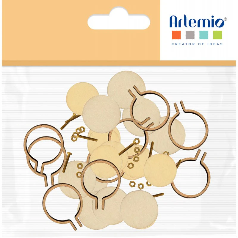 Embroidery Hoops Pendant Set x10