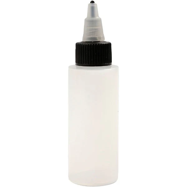 Refillable Empty Bottle with Squeeze Tip Lid