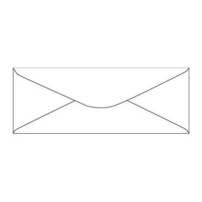 Envelopes Slim White 40 Pack