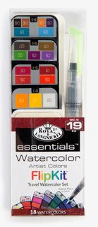Essentials Watercolour Flipkit Travel set with brush